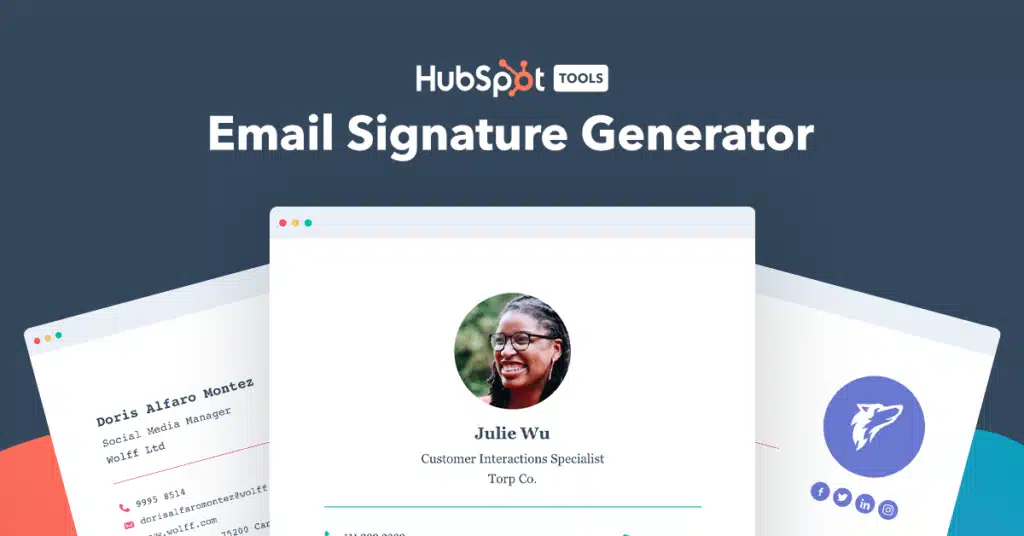 email signature hubspot